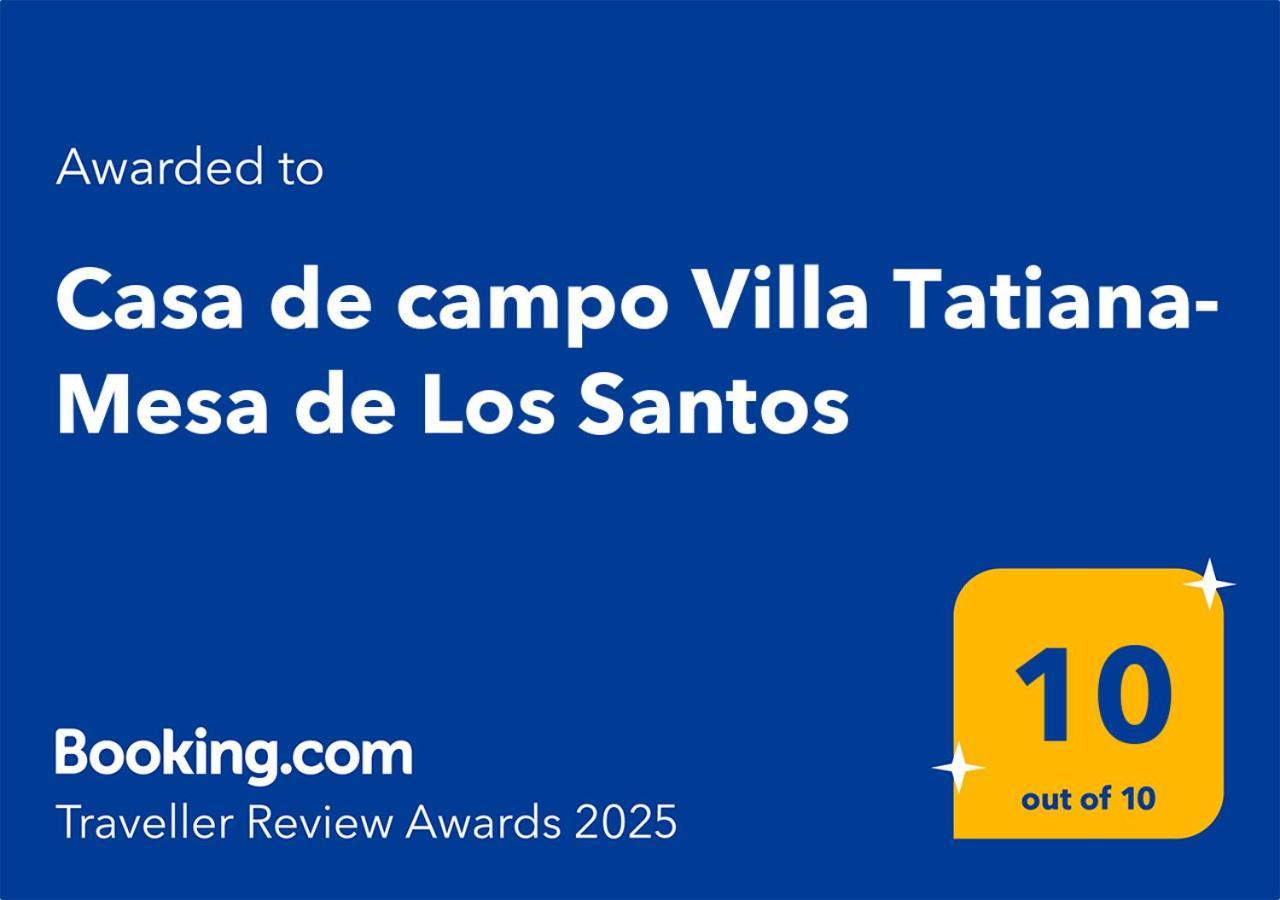 Casa De Campo Villa Tatiana- Mesa De Los Santos Los Santos  Zewnętrze zdjęcie